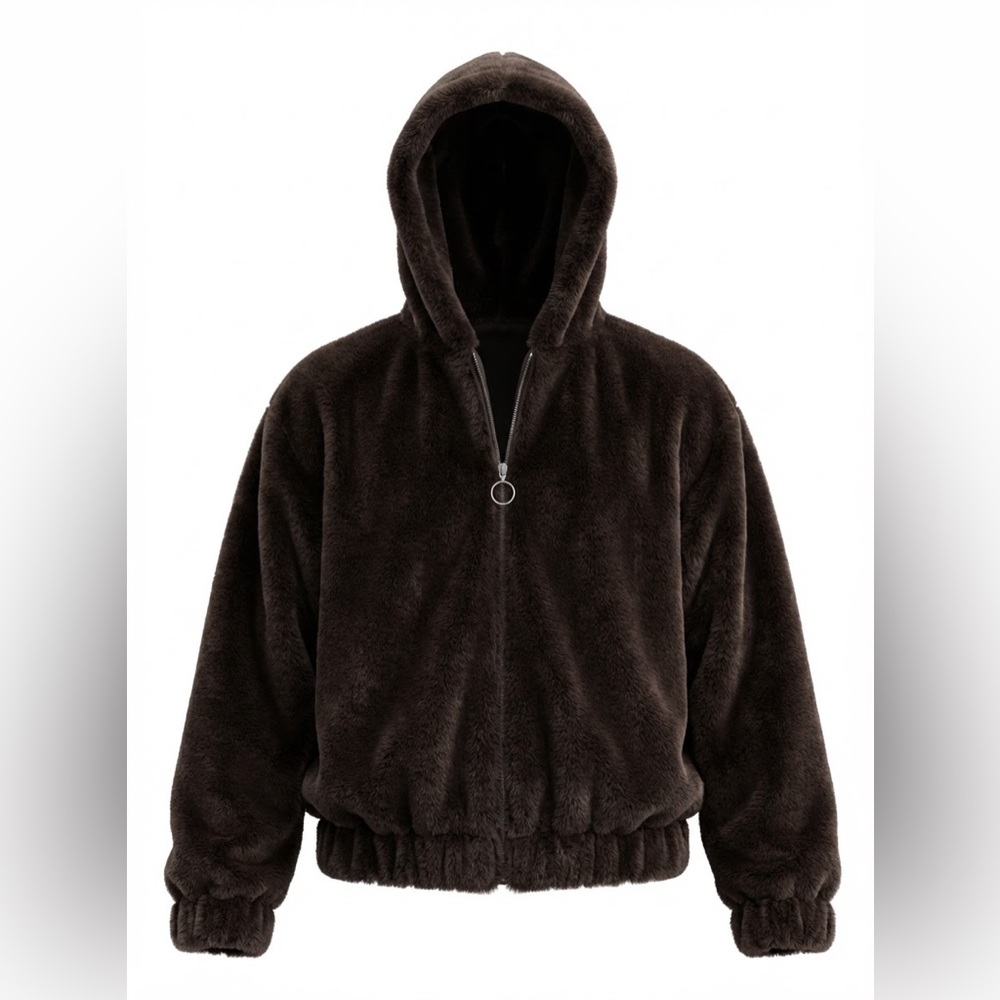 Wild Fable Faux Fur Black Jacket